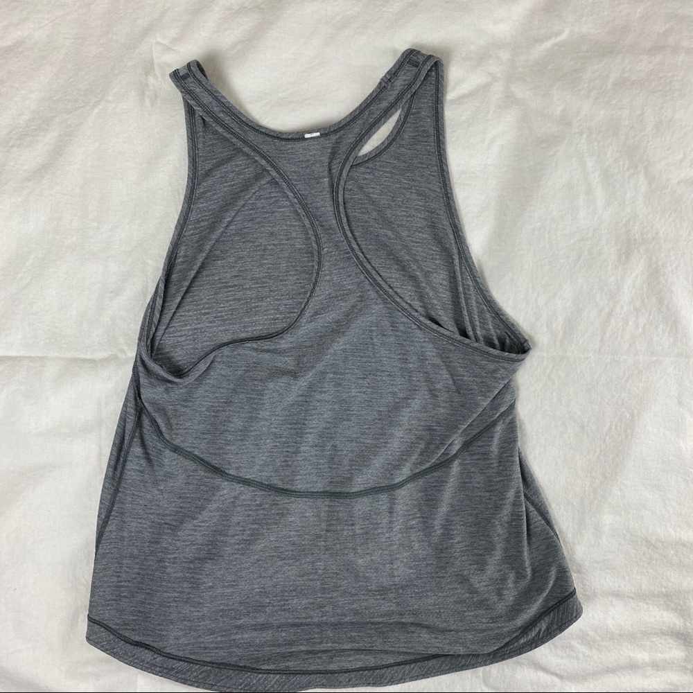 Lululemon Grey Racerback Tank Top Size 4 - Picture 8 of 14